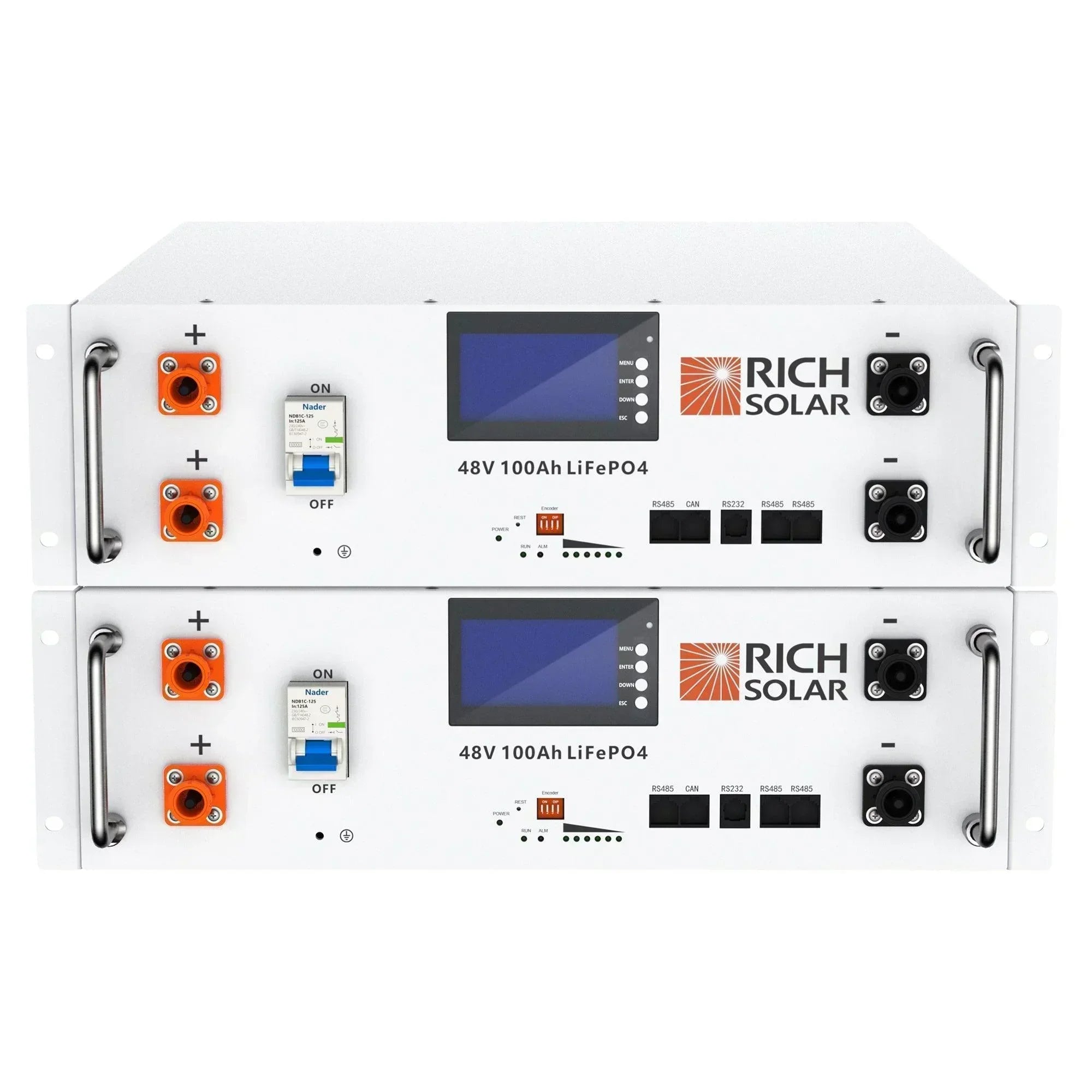 Rich Solar ALPHA 5 | 48V 100Ah LiFePO4 Battery Server Rack Lithium for Residential, Commercial, Off-Grid
