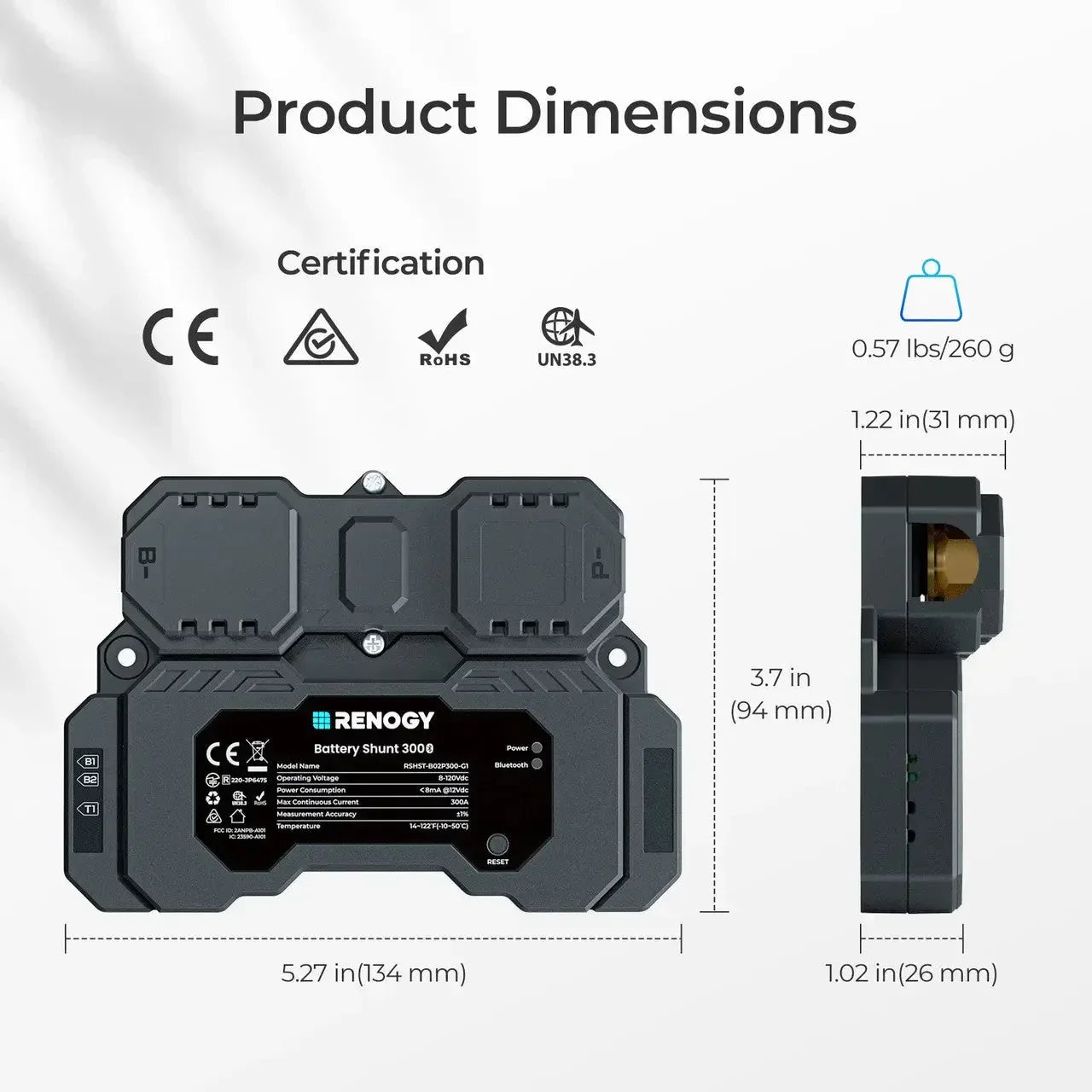 RENOGY Battery Shunt 300
