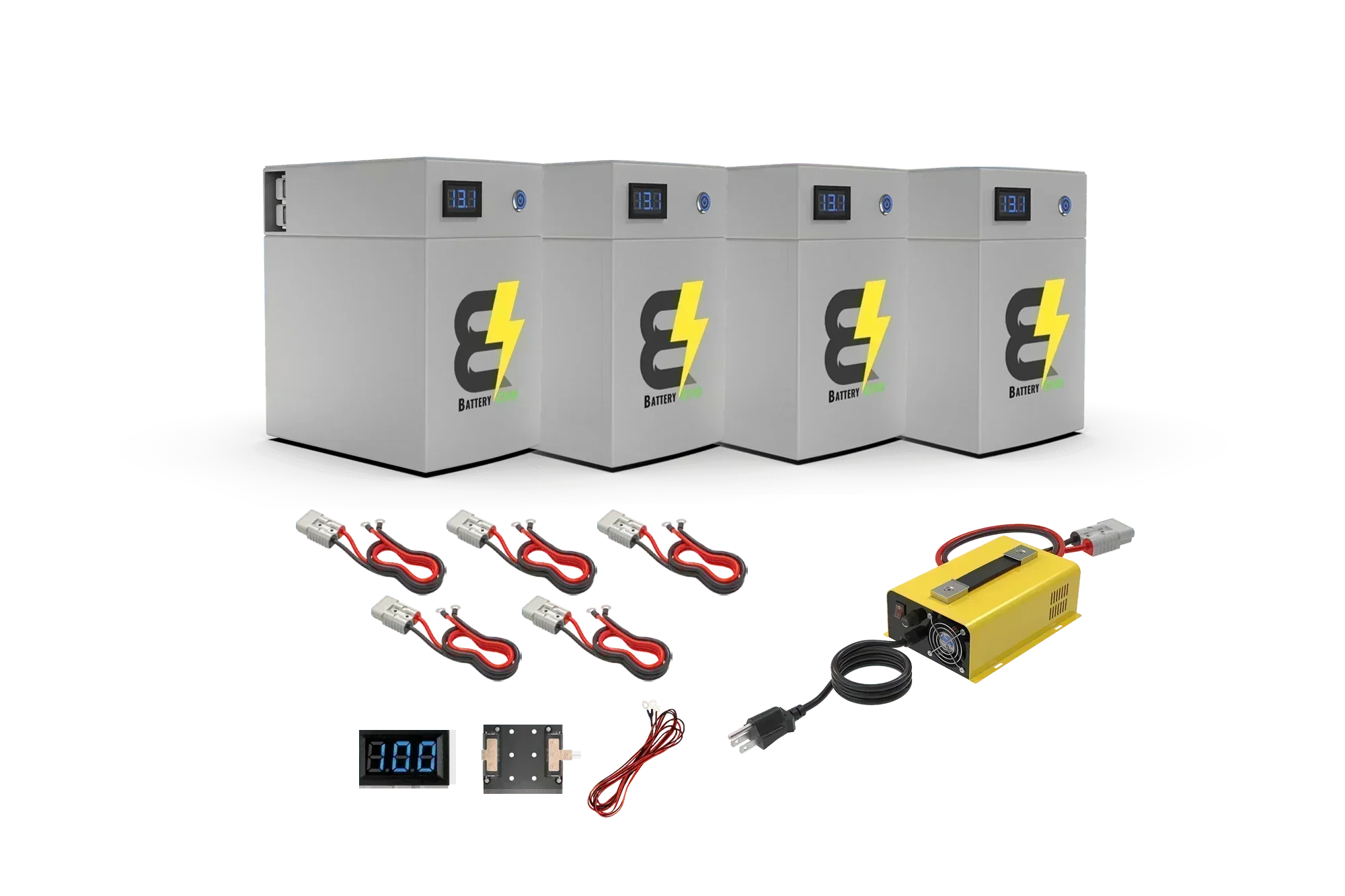 BatteryEVO 12V OWL105 4x Battery Kit (420Ah - 5.4 kWh)