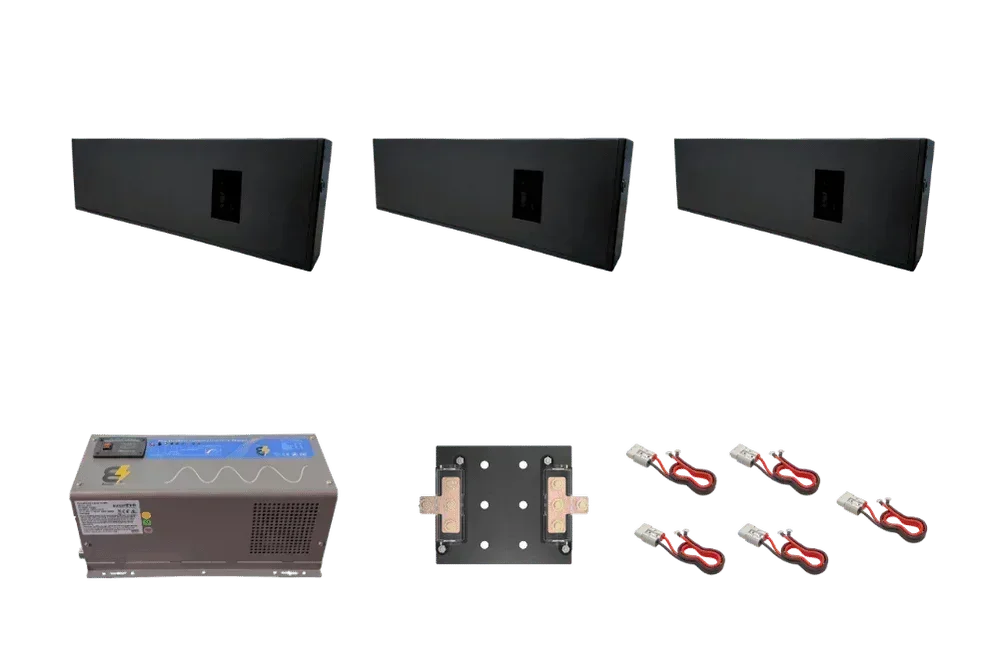 BatteryEVO 12V Razorback 3X Inverter Kit (690Ah - 9 kWh | 3kW Inverter)