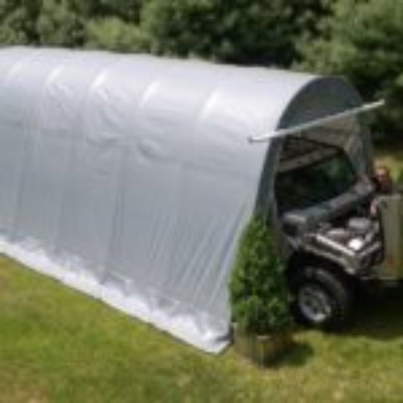 Rhino Shelter | 14’W x 24’L x 10’H Instant Garage – (Round Style)