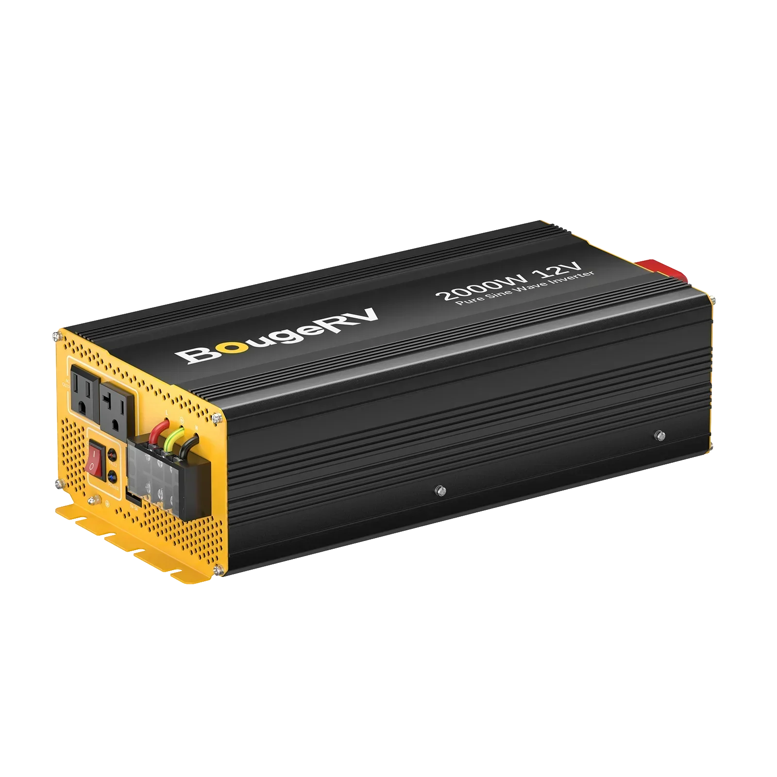 BougeRV 2000W 12V Pure Sine Wave Inverter with Bluetooth