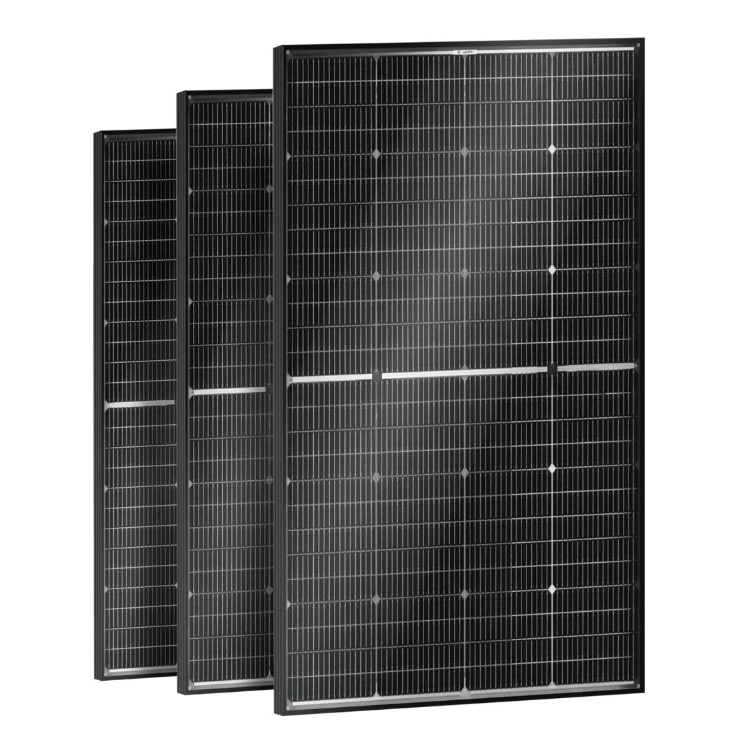 BougeRV 16BB N-Type 12V/24V 100 Watt Bifacial Solar Panel