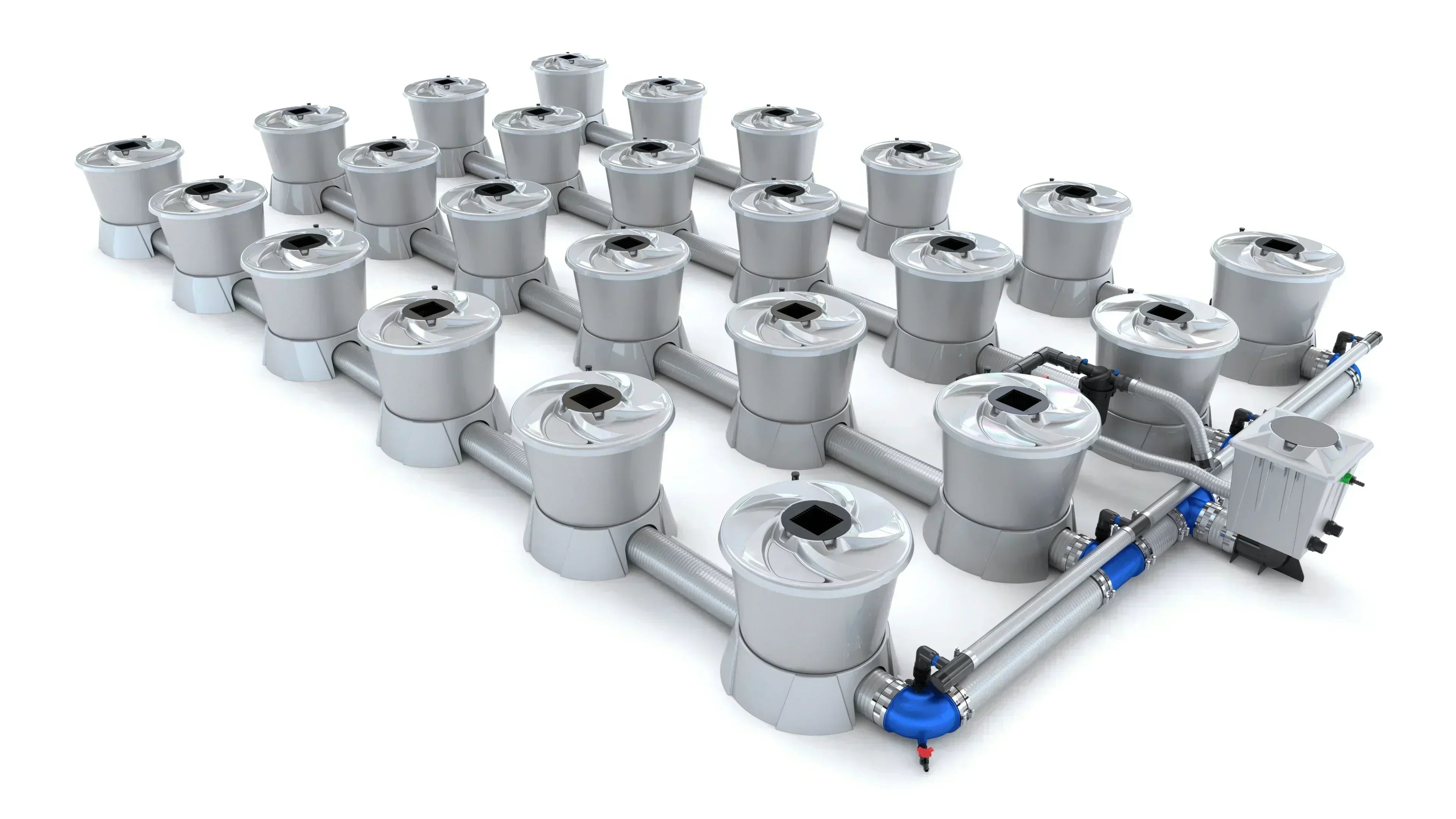 Alien Hydroponics - V-SYSTEM 24 Pot 4 Row Kit