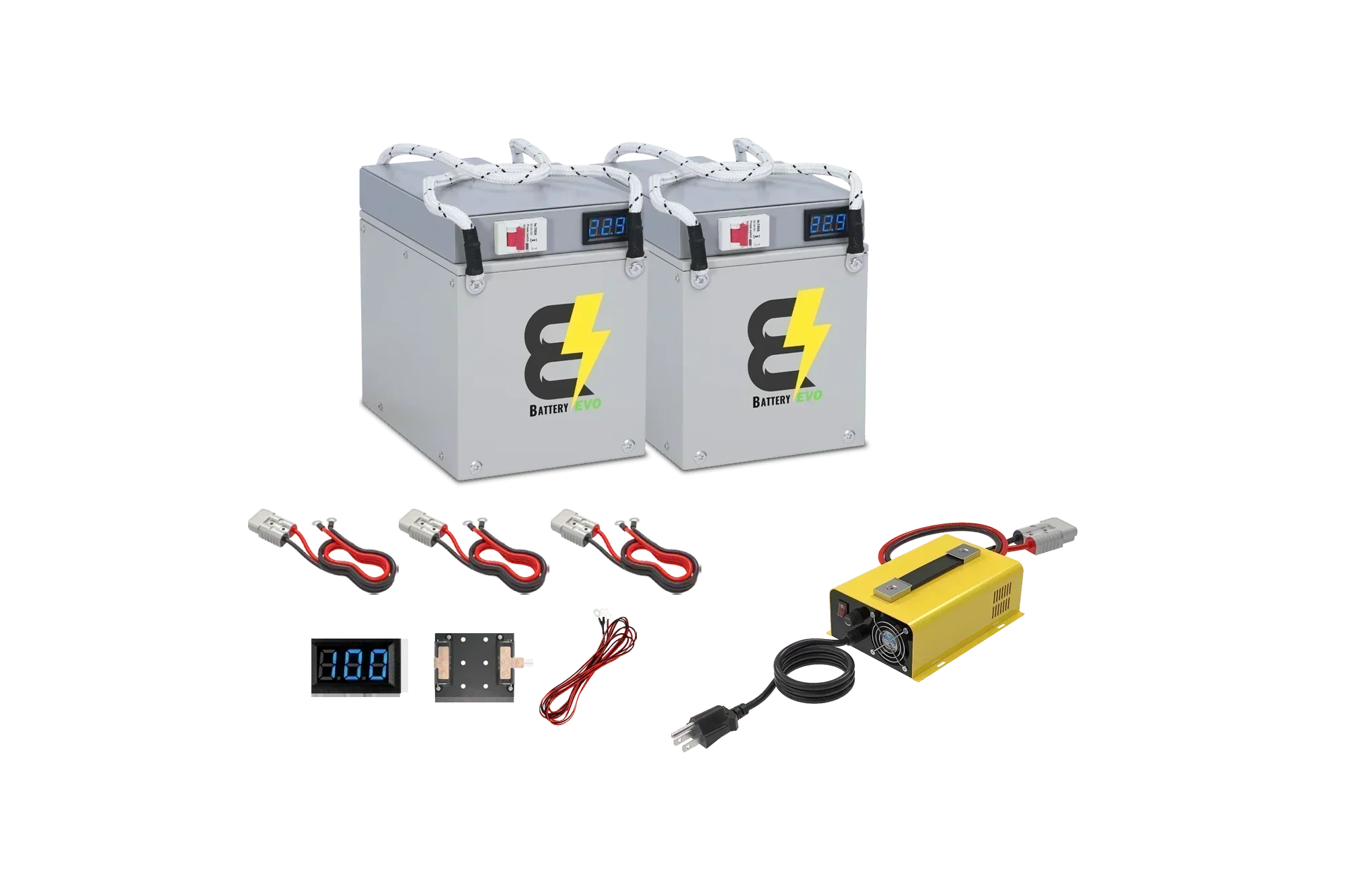 BatteryEVO 24V Eagle 2x Battery Kit (120Ah - 3kWh)