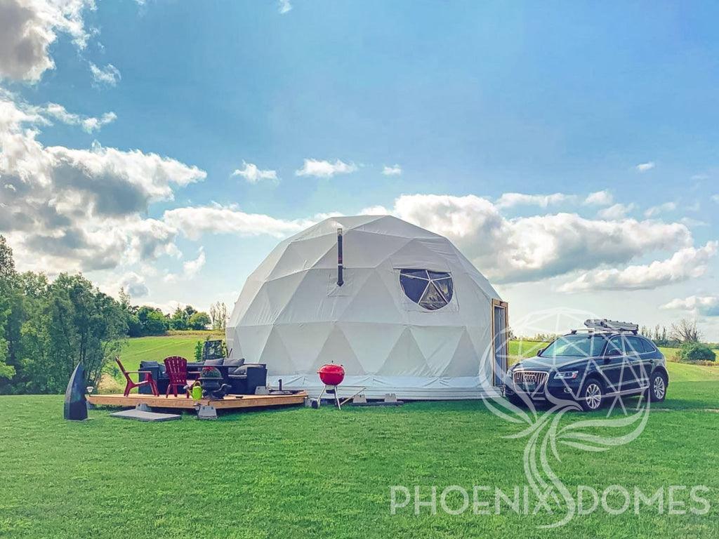 4-Season DELUXE Glamping Package Dome - 26'/8m - Phoenix Domes