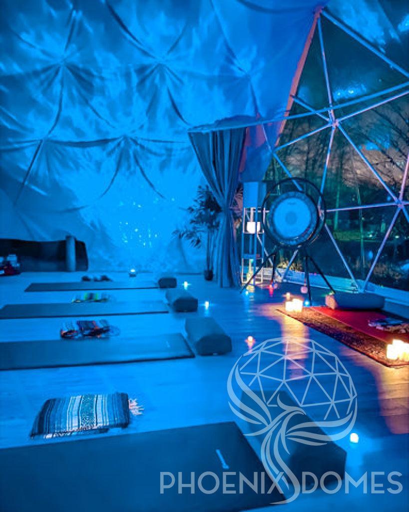 4-Season DELUXE Glamping & Yoga Package Dome - 33'/10m - Phoenix Domes