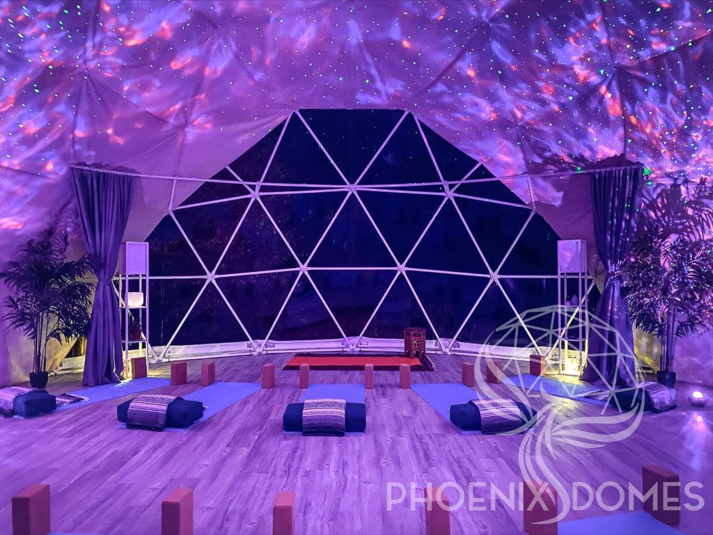 4-Season DELUXE Glamping & Yoga Package Dome - 33'/10m - Phoenix Domes