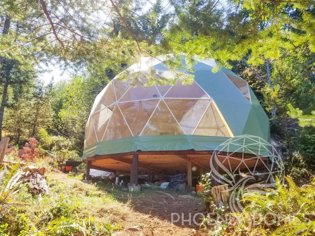 4-Season DELUXE Glamping & Yoga Package Dome - 33'/10m - Phoenix Domes