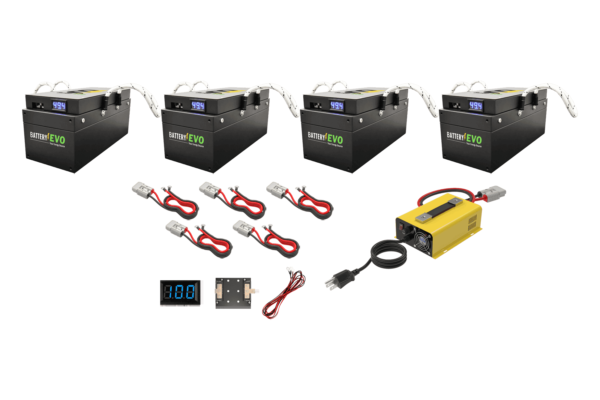 BatteryEVO 48V BADGER 4x Battery Kit (188Ah - 8.4 kWh)