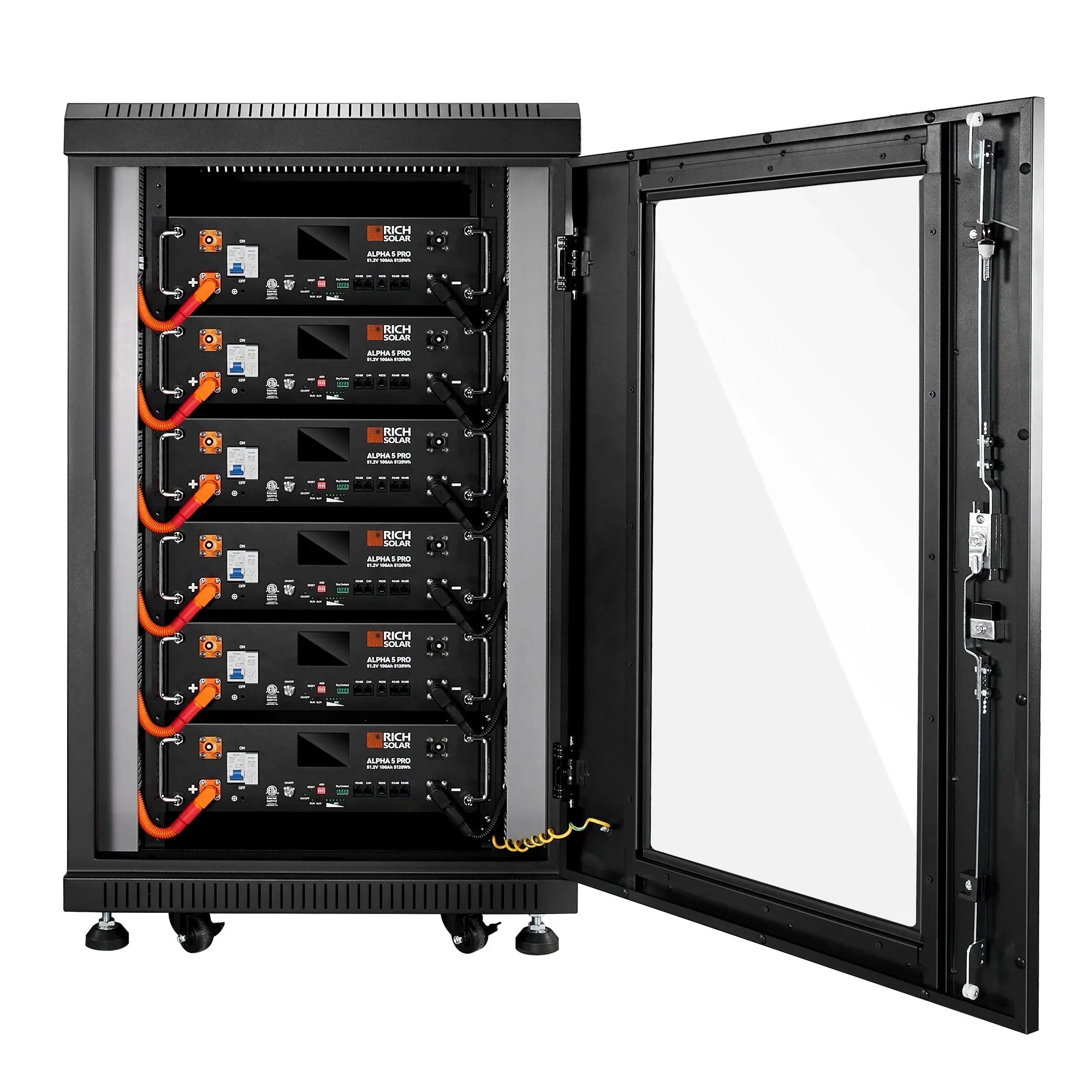 Rich Solar ALPHA 5 PRO 51.2V 100Ah LiFePO4 Battery Premium 48V Server Rack Lithium Battery for Residential, Commercial, RVs, Off-Grid