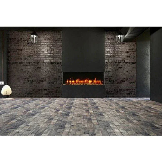 Amantii 40 Inch Tru-View Slim Smart Indoor Outdoor 3 Sided Electric Fireplace