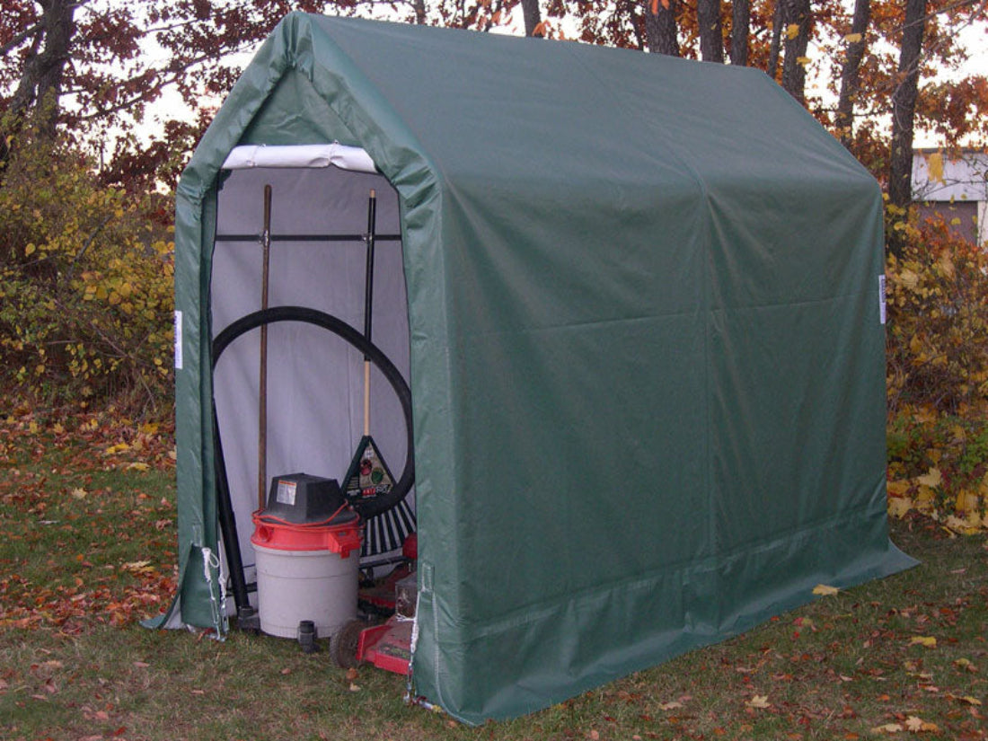 Rhino Shelter | 5'Wx10'Lx8'H Storage Shed