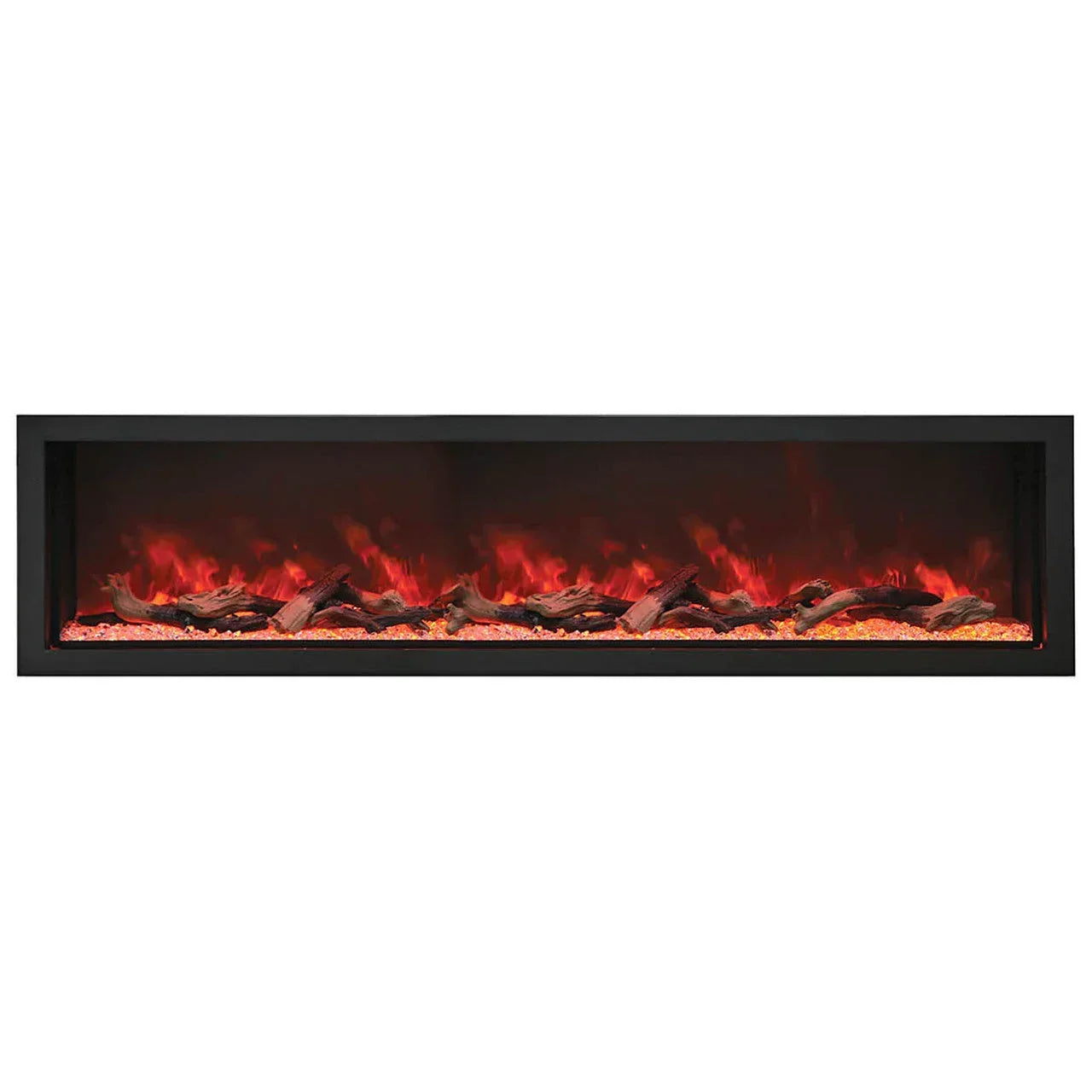 Amantii Panorama Deep Extra Tall 72 Inch Indoor Outdoor Electric Fireplace