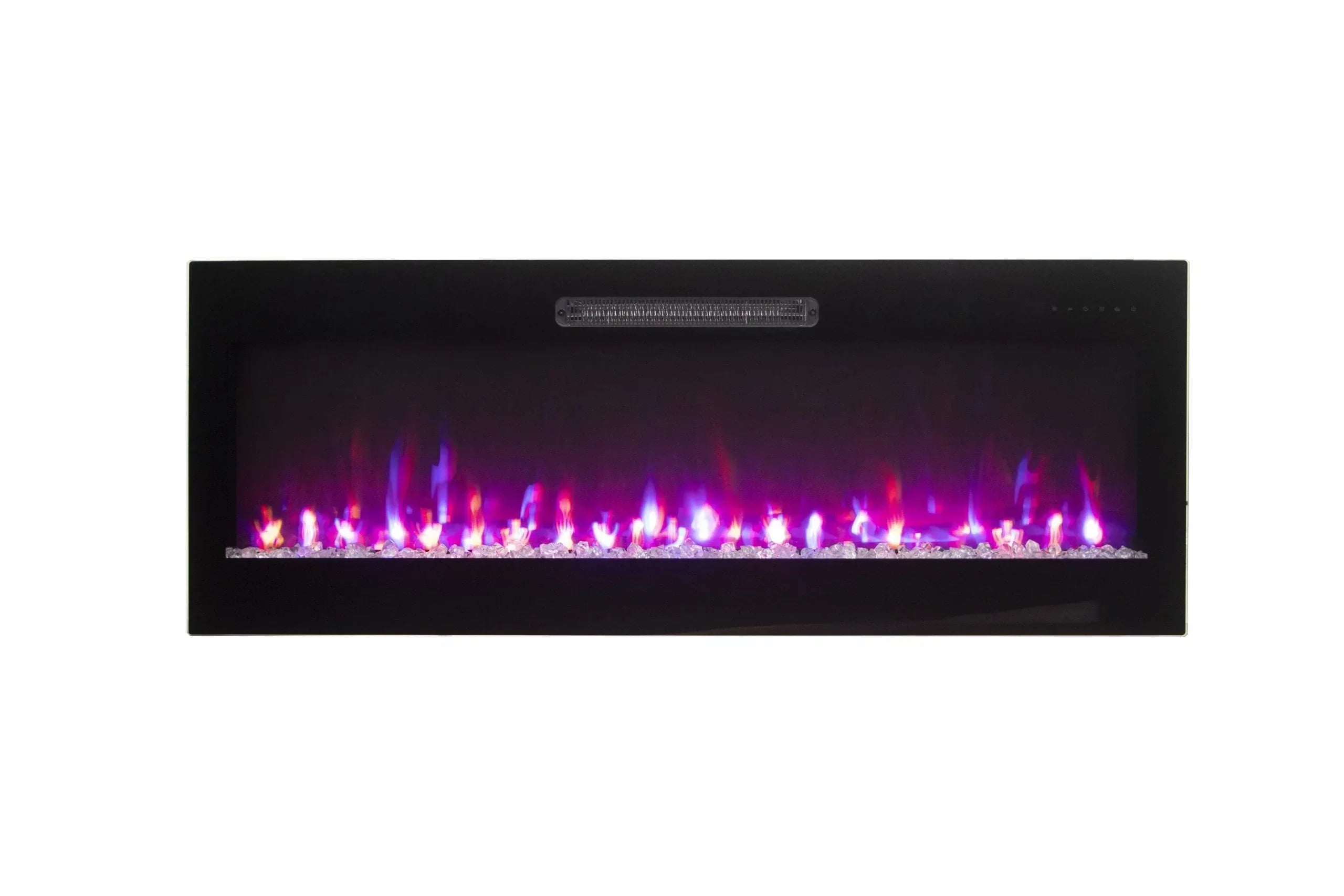 Amantii Fire & Ice Evolution 42" Linear Electric Fireplace with WiFi, Frameless Design & Multi-Color LED Flames