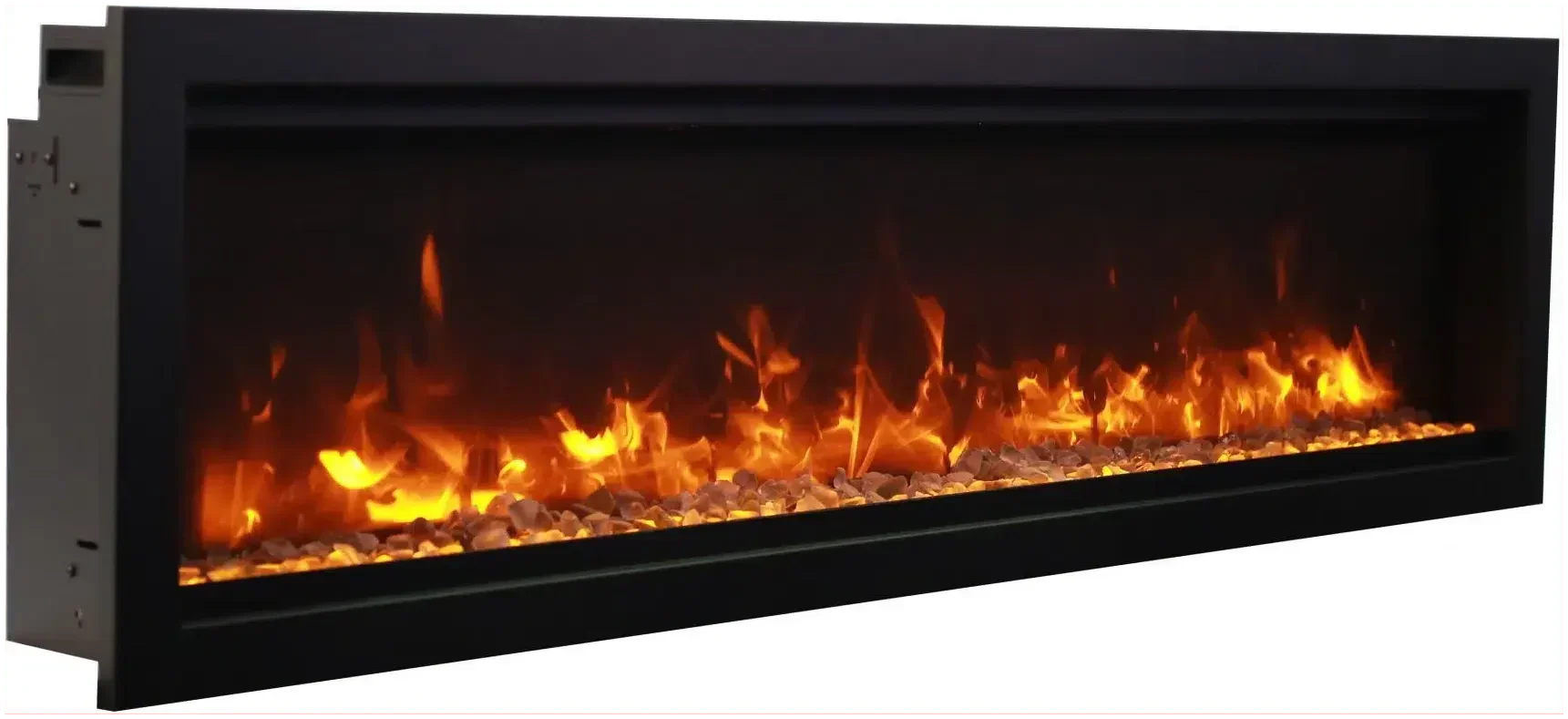 Amantii Symmetry Bespoke 34" Smart Built-In Electric Fireplace – Indoor/Outdoor with Audio, WiFi & LED Flame Display - Green Vista Living