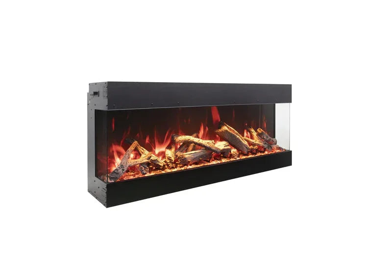 Amantii 65 Inch Tru View Bespoke Built-In Indoor / Outdoor 3 Sided Electric Fireplace - Green Vista Living