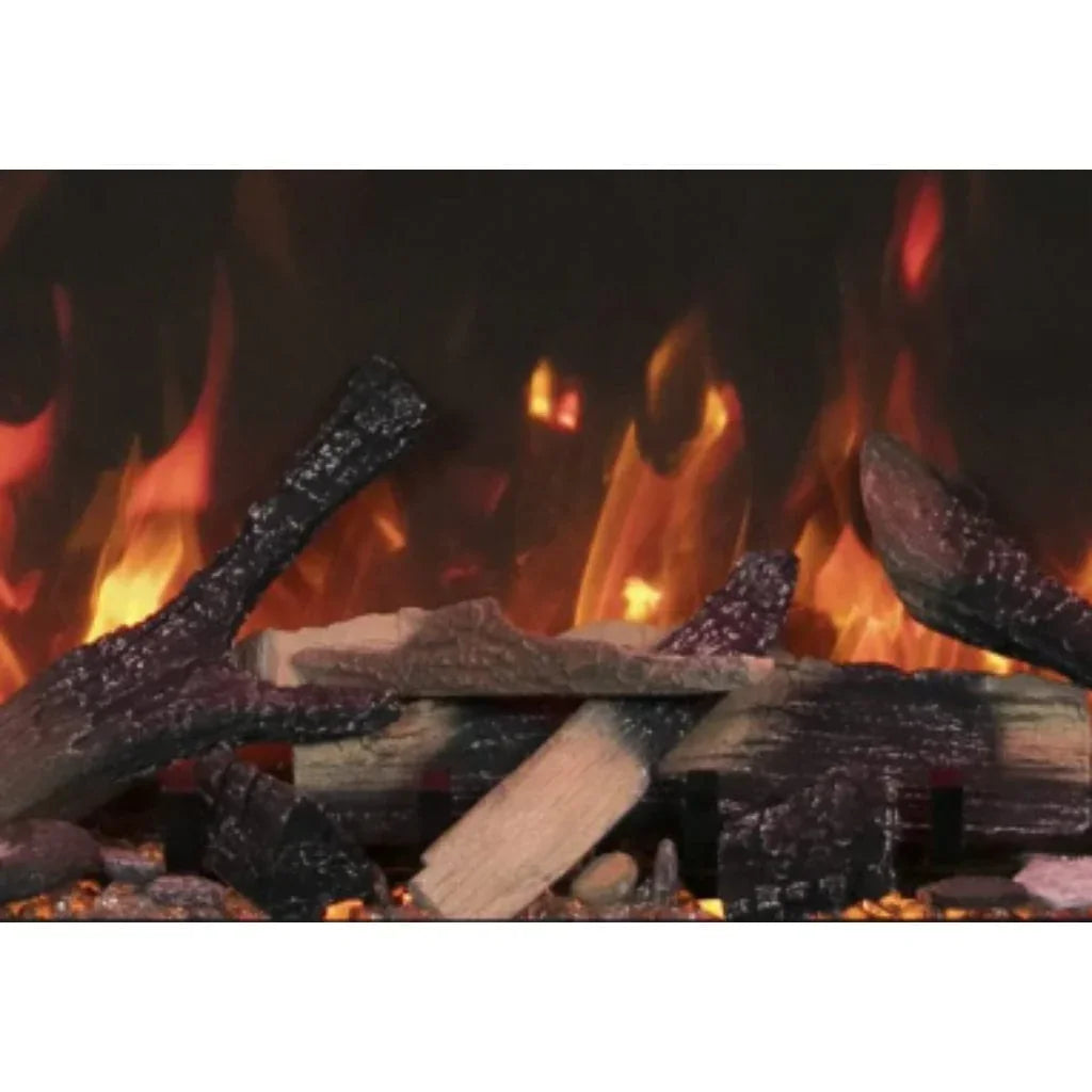 Amantii Tru View Bespoke 45" Three-Sided Indoor/Outdoor Electric Fireplace with Smart Controls - Green Vista Living