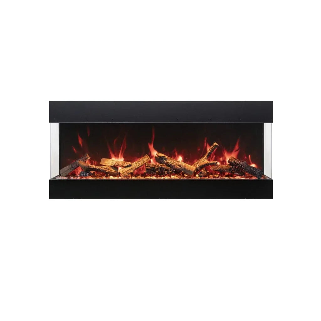 Amantii Tru View Bespoke 45" Three-Sided Indoor/Outdoor Electric Fireplace with Smart Controls - Green Vista Living