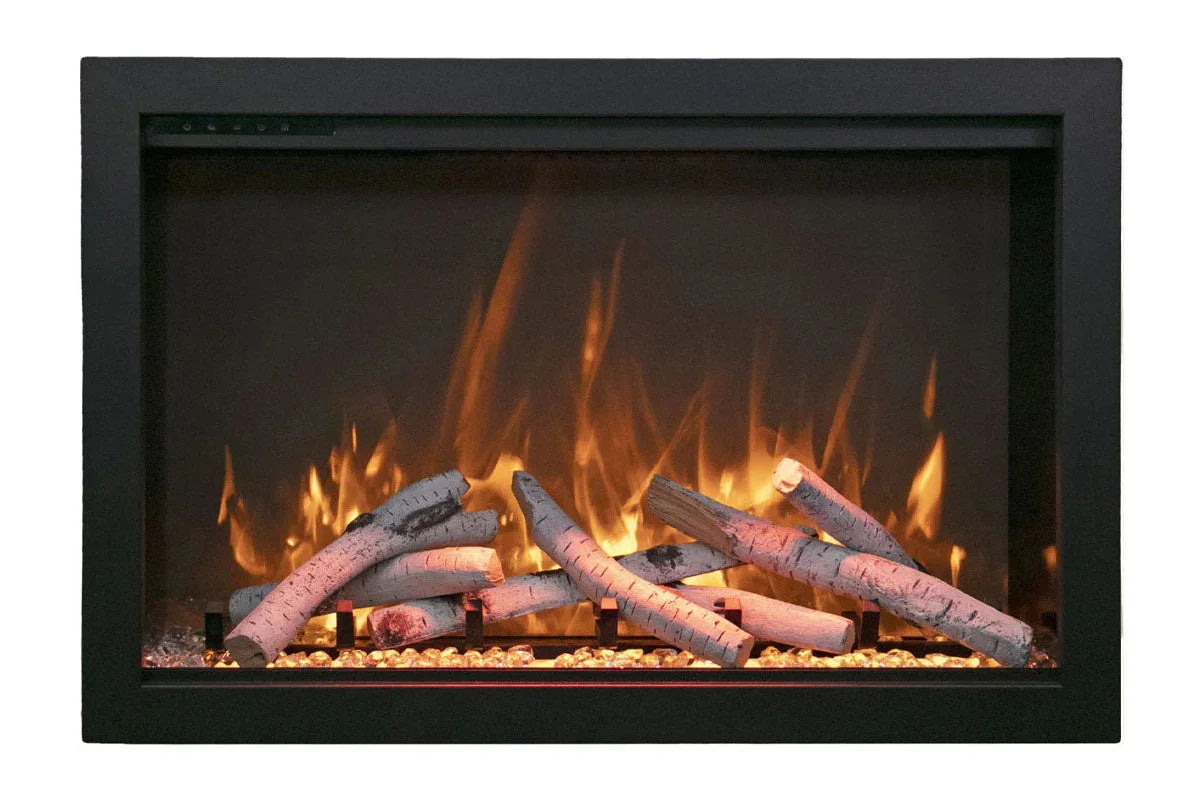 Amantii Traditional Bespoke 30-Inch Built-In Indoor/Outdoor Smart Electric Firebox Insert - Green Vista Living