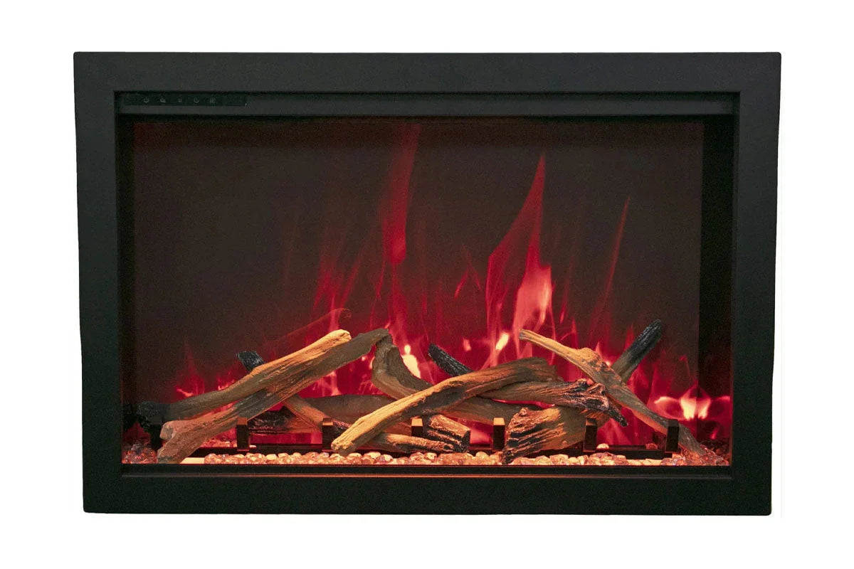Amantii Traditional Bespoke 30-Inch Built-In Indoor/Outdoor Smart Electric Firebox Insert - Green Vista Living