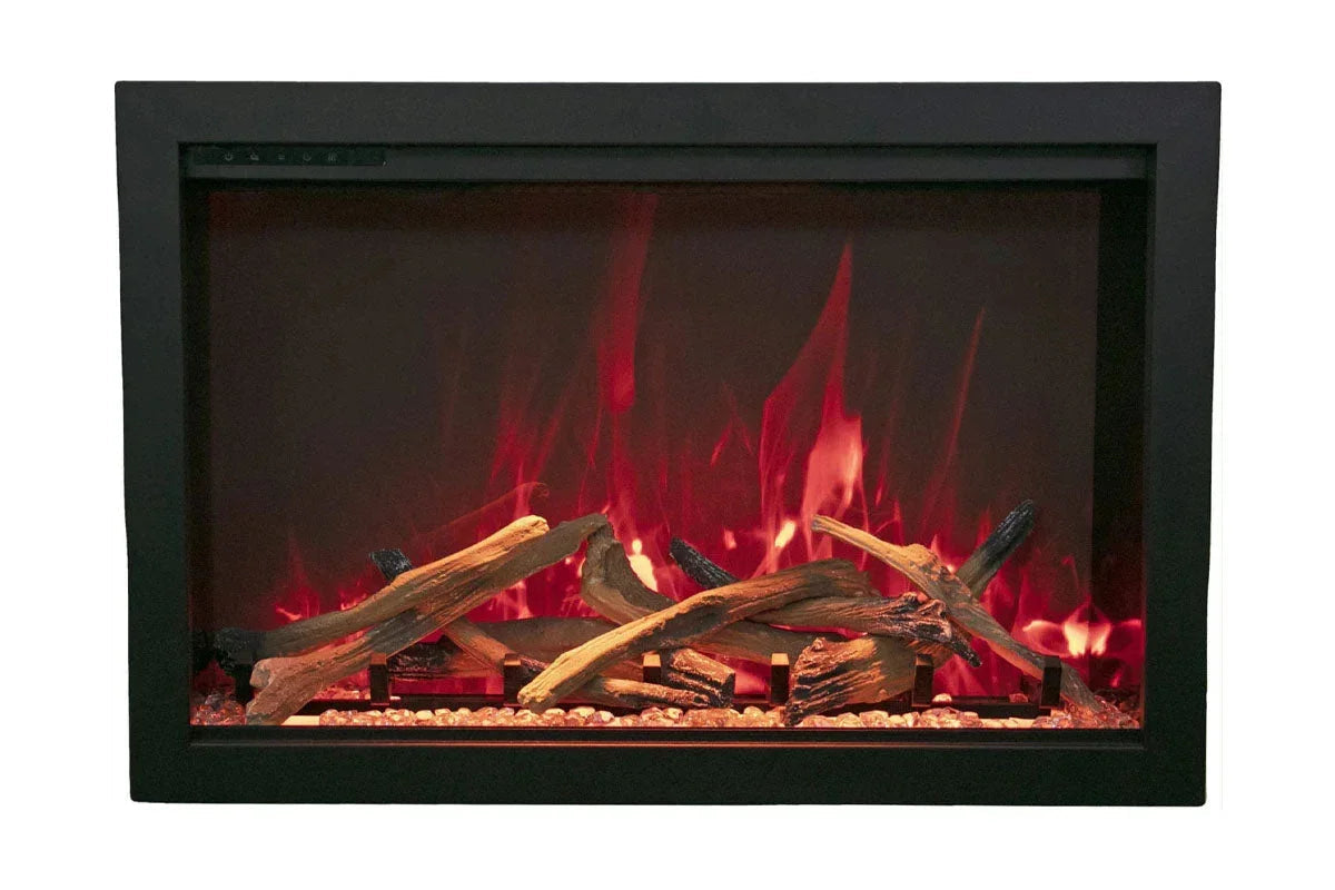Amantii Traditional Bespoke 30-Inch Built-In Indoor/Outdoor Smart Electric Firebox Insert