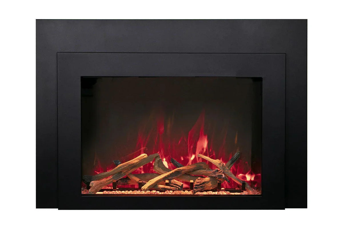 Amantii Traditional Bespoke 30-Inch Built-In Indoor/Outdoor Smart Electric Firebox Insert - Green Vista Living