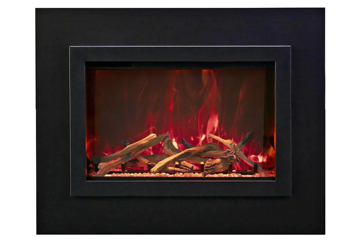 Amantii Traditional Bespoke 30-Inch Built-In Indoor/Outdoor Smart Electric Firebox Insert