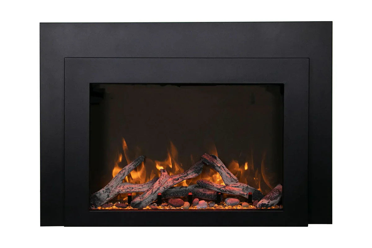Amantii Traditional Bespoke 30-Inch Built-In Indoor/Outdoor Smart Electric Firebox Insert - Green Vista Living
