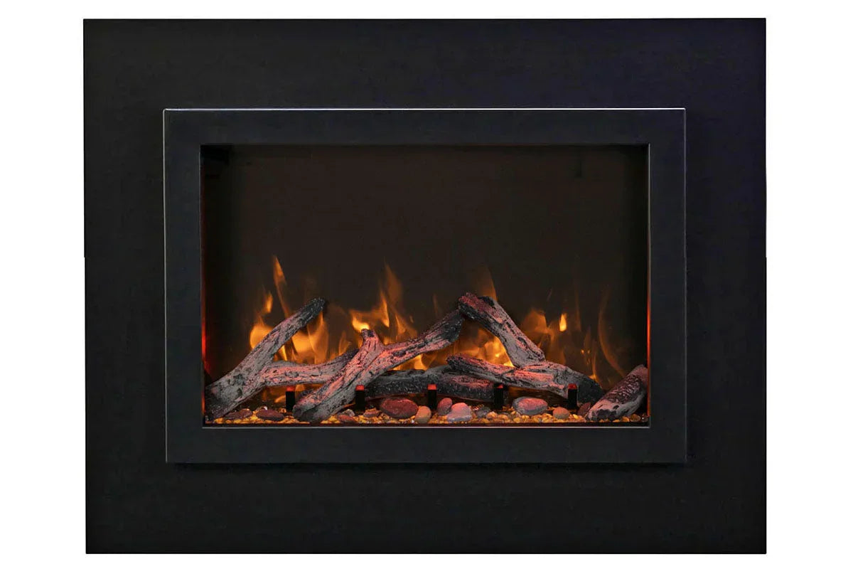 Amantii Traditional Bespoke 30-Inch Built-In Indoor/Outdoor Smart Electric Firebox Insert - Green Vista Living