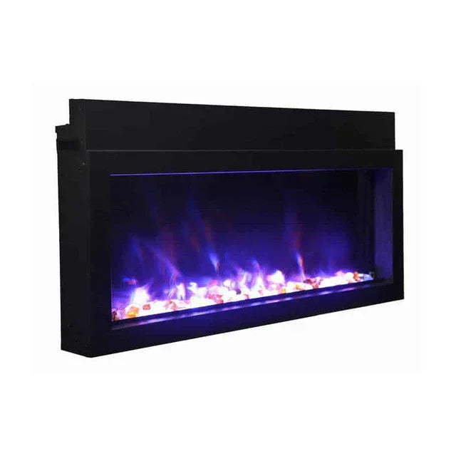 Amantii Panorama Extra Slim 50 Inch Smart Indoor or Outdoor Linear Electric Fireplace