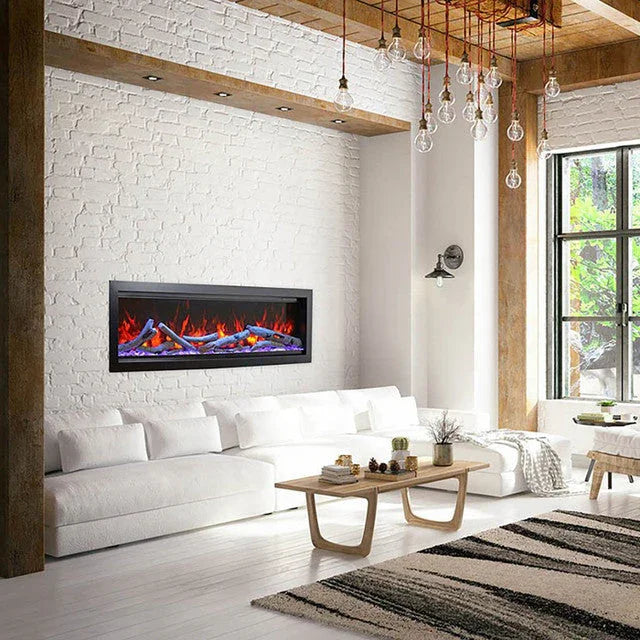 Amantii Symmetry Bespoke 50 Inch Indoor or Outdoor Built-In Electric Fireplace - Green Vista Living