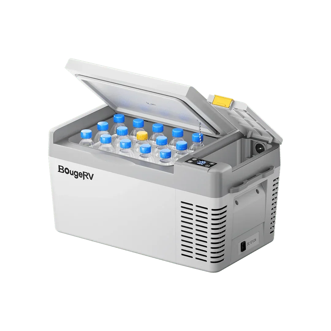 BougeRV CRPRO20 21 Quart 12V Portable Car Fridge Freezer White