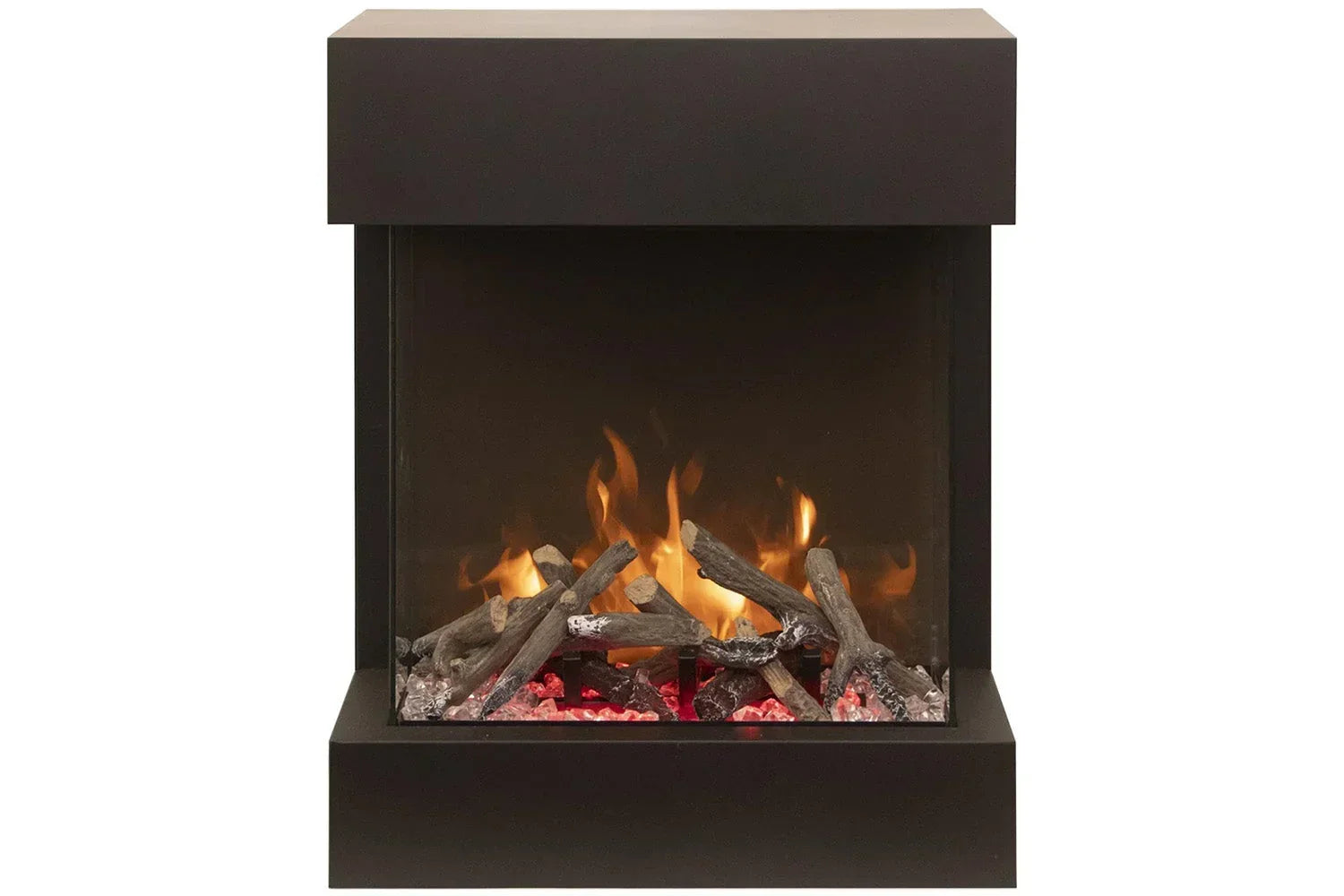 Amantii 2025WM Cube Lumina 3-Sided View Built In Indoor/Outdoor Electric Fireplace
