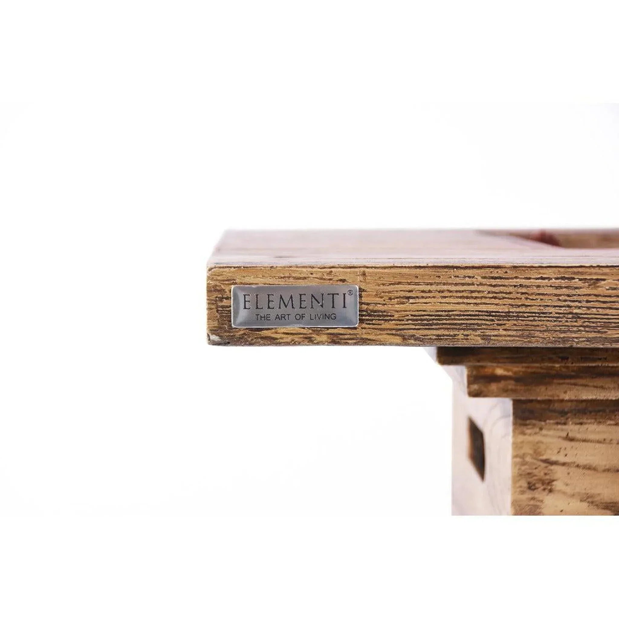 Elementi Rova 34" Redwood Concrete Propane Bar Table