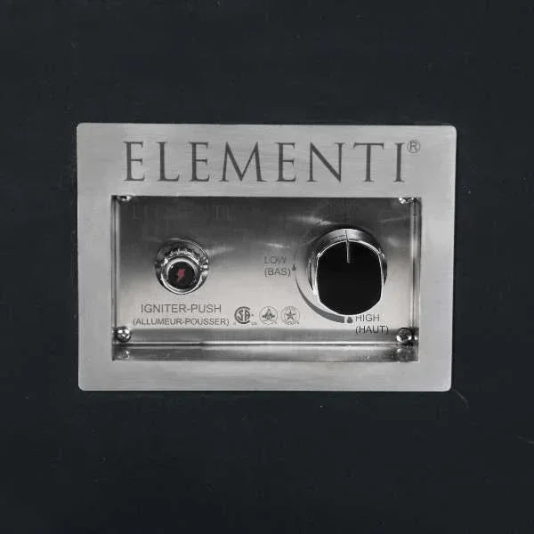 Elementi Plus Sofia Marble Porcelain Fire Table OFP103BB