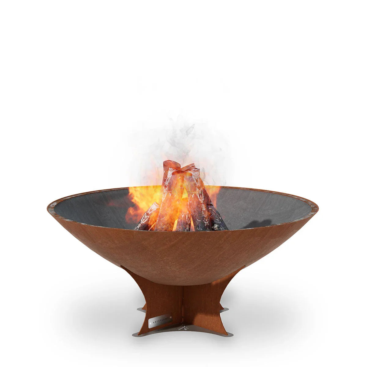 Arteflame Classic 40″ — Fire Pit (CORTEN Bowl; Short Round / Short Euro / Built-In No Base) - Green Vista Living