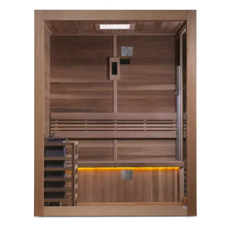 Golden Designs Hanko Traditional Sauna – Canadian Red Cedar Interior | GDI-7202-01 / Hanko | 2-3 Person