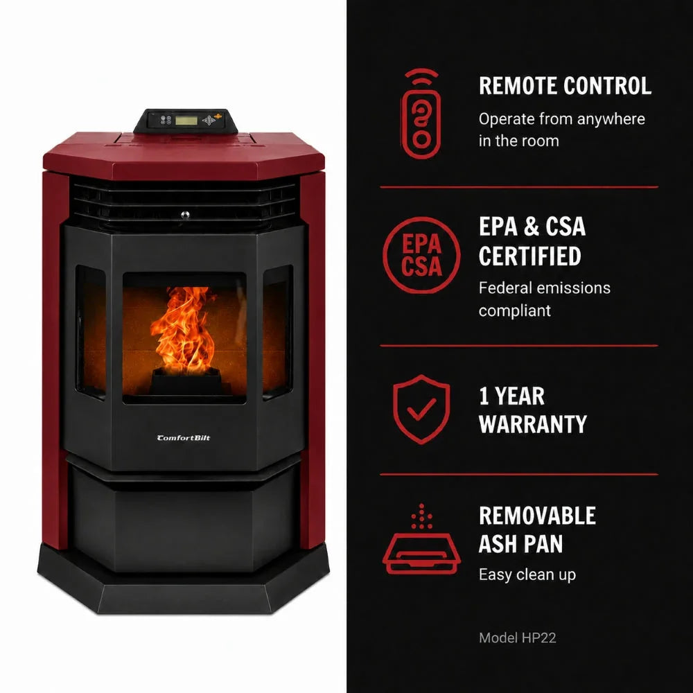 ComfortBilt HP22 Pellet Stove Burgundy Special Buy!!!