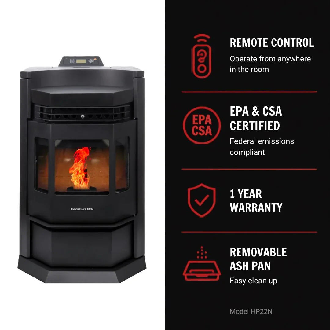 ComfortBilt HP22-N Pellet Stove Black