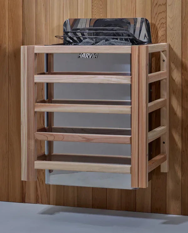 Golden Designs Carinthia Hybrid (PureTech™ Full Spectrum IR or Traditional Stove) Outdoor Sauna – Canadian Hemlock | GDI-8123-01 Carinthia | 3 Persons
