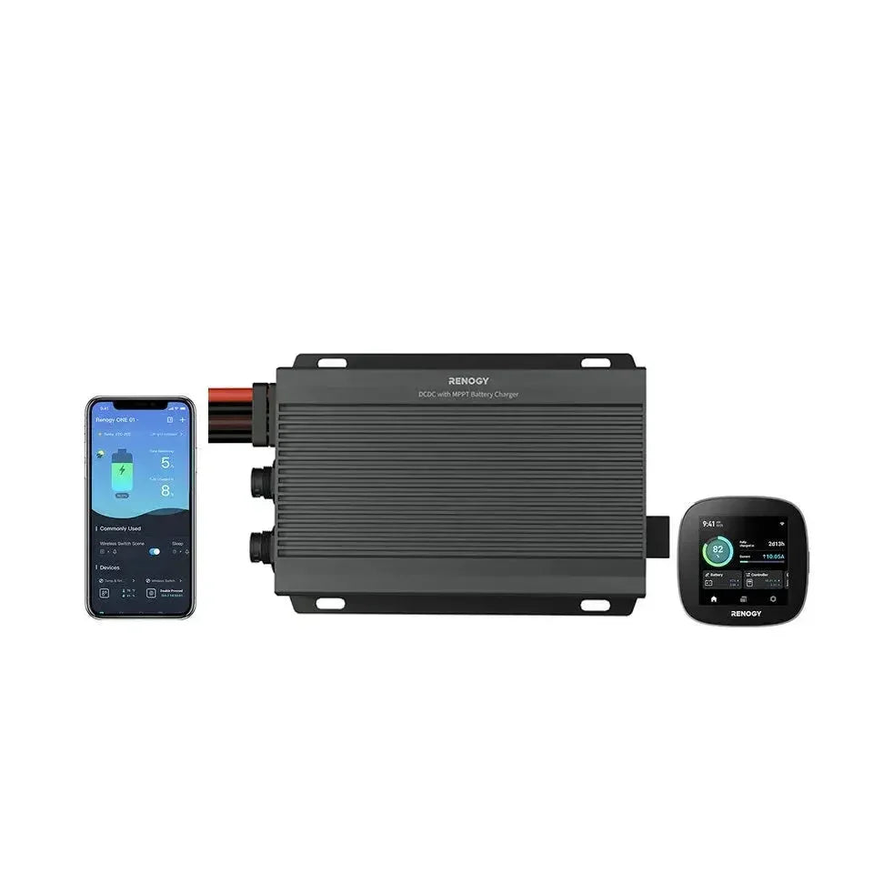 12V/24V IP67 50A DC-DC Battery Charger with MPPT with Renogy ONE Core