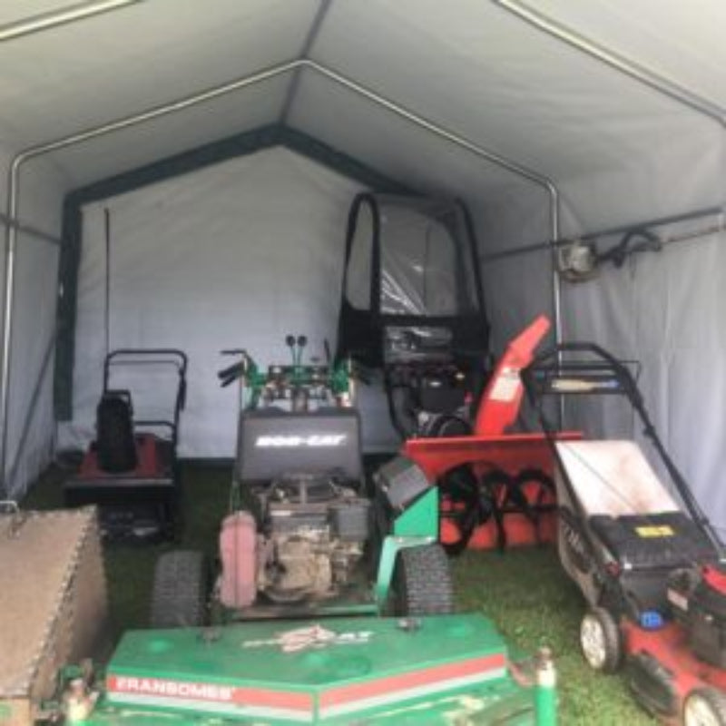 Rhino Shelter | 10'W x 15'L x 8'H Storage Shed (House)