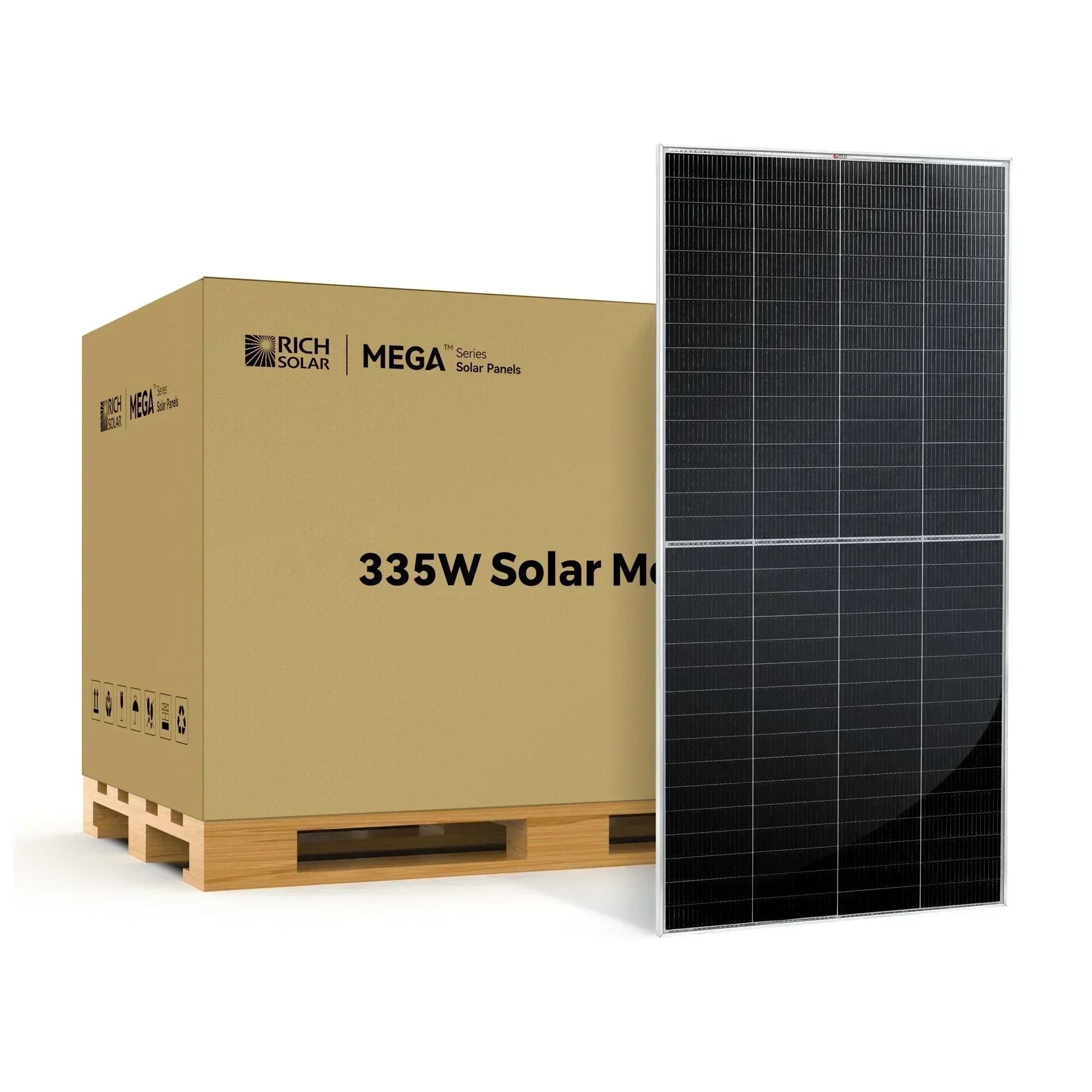 Rich Solar MEGA 335 Watt Solar Panel | Premium Grid-tie or Off-grid Solar Panel for Residential, Commercial, Agriculture