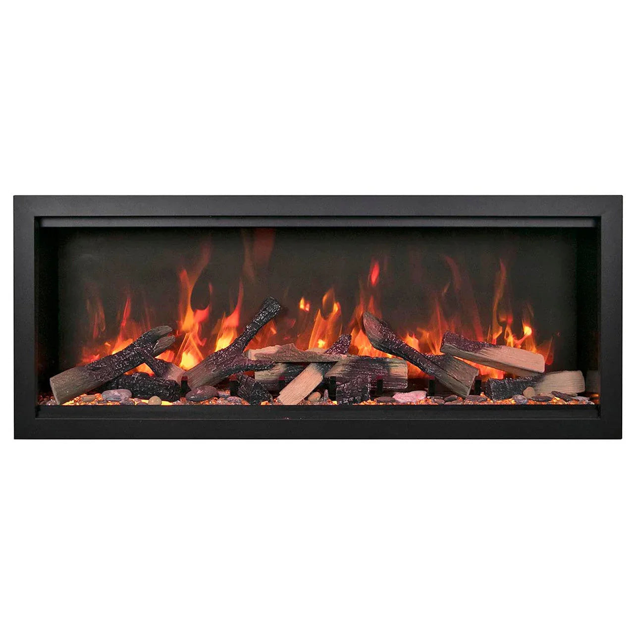 Amantii Symmetry Bespoke 50 Inch Extra Tall Indoor/Outdoor Electric Fireplace - Green Vista Living