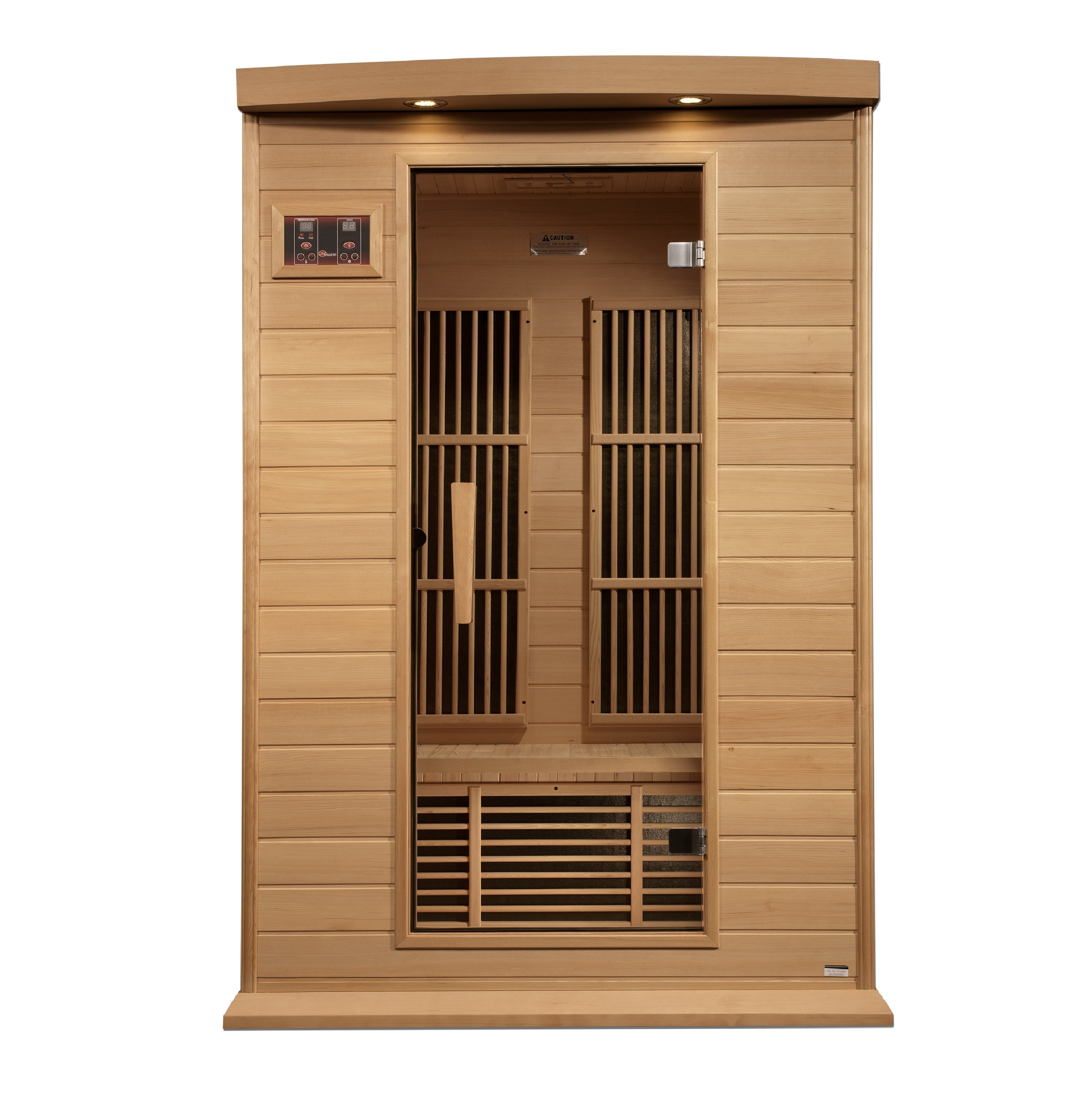 Maxxus 2 Person Near Zero EMF FAR IR Sauna (MX-K206-01-ZF HEM)