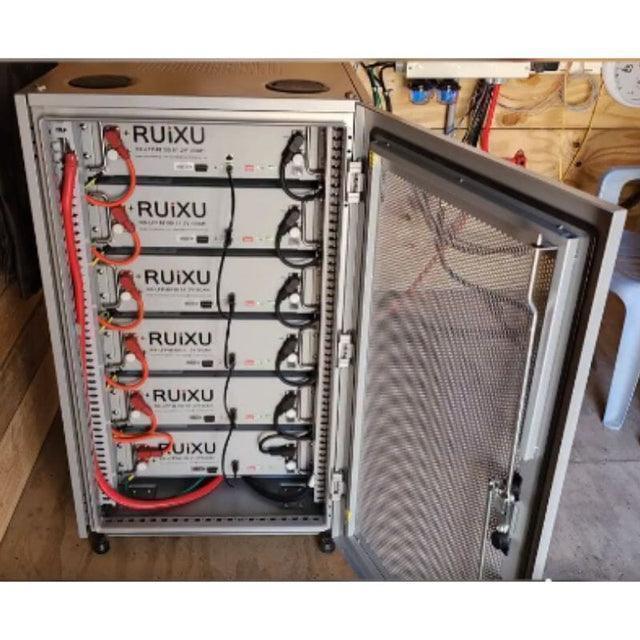 RUIXU Self-Heating RX-LFP48100-H | 19" Rack Mounted 3U Module | UL1973 Certified