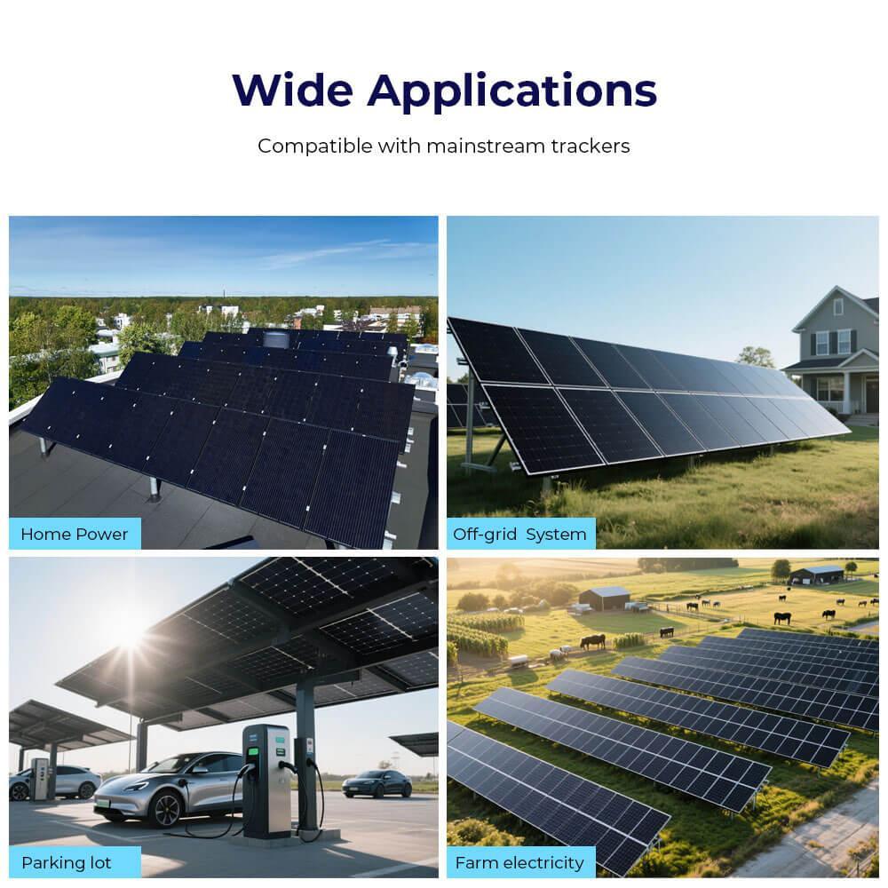 Sungold Power 415W Bifacial PERC Solar Panel | SGP-415-BBS UL61730 CEC Listed