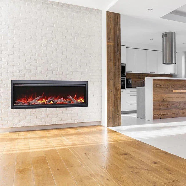 Amantii Symmetry Bespoke 60 Inch Indoor or Outdoor Built-In Electric Fireplace - Green Vista Living