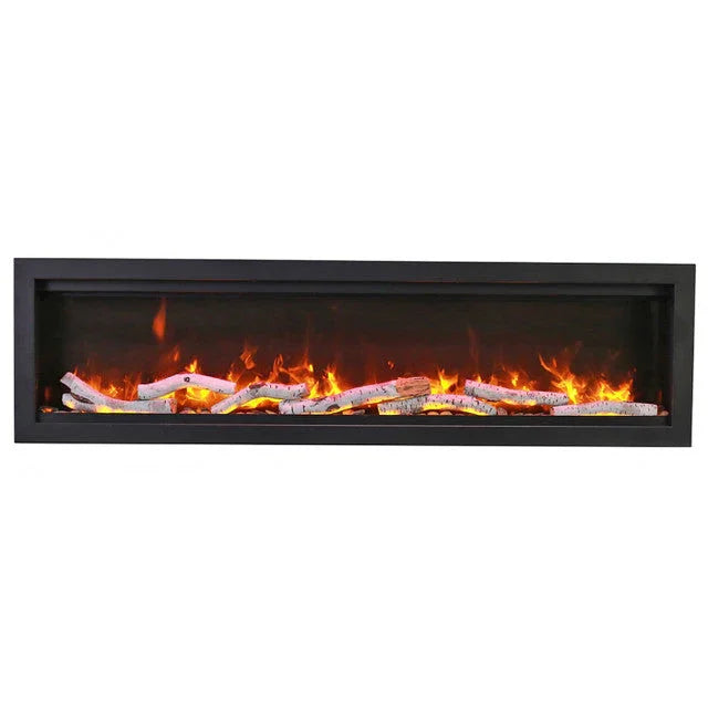 Amantii Symmetry Bespoke 74 Inch Indoor or Outdoor Built-In Electric Fireplace - Green Vista Living